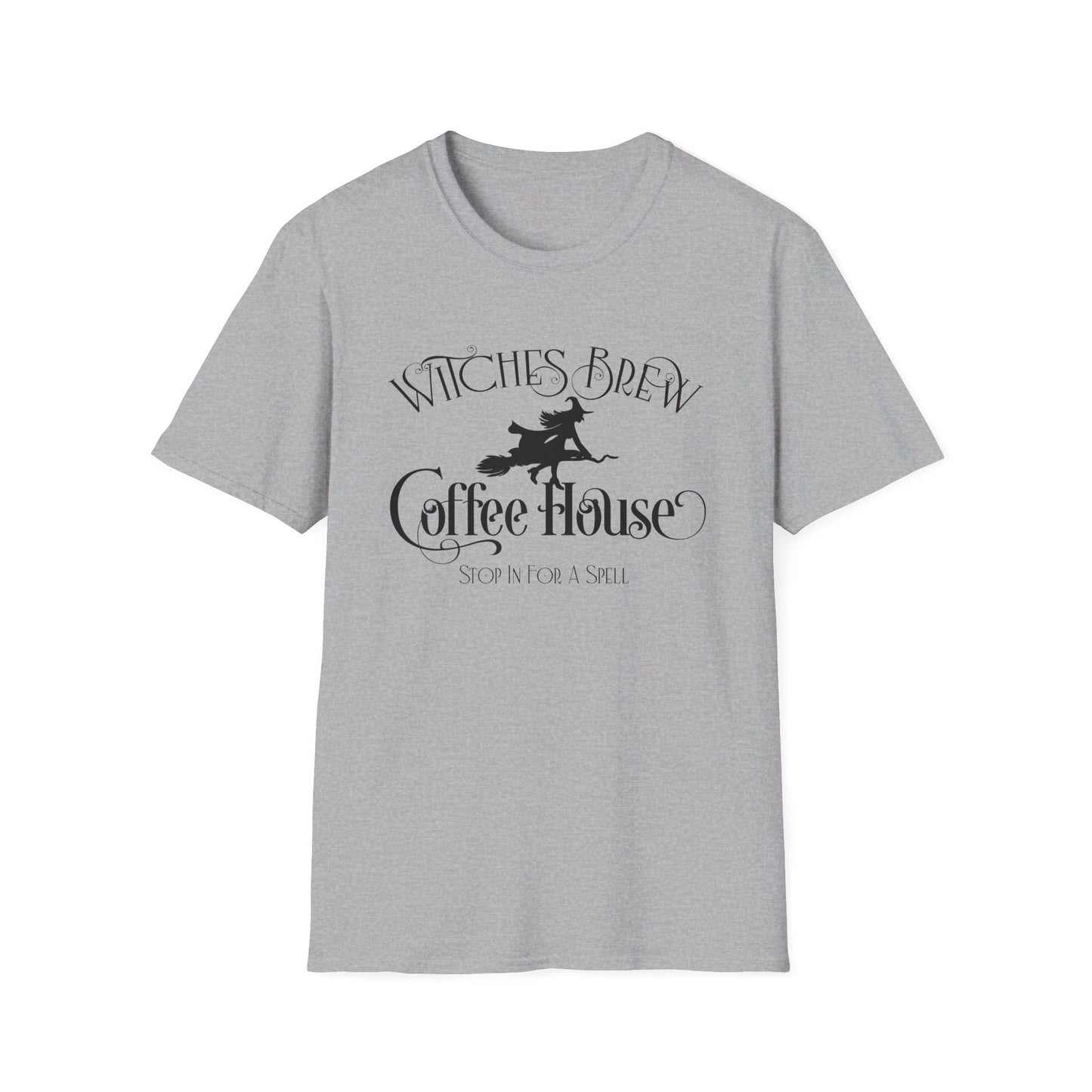 Halloween - Witches Brew Coffee House - Stop in for a Spell - Trick or Treat - Mystical - Vintage - Unisex Softstyle T-Shirt