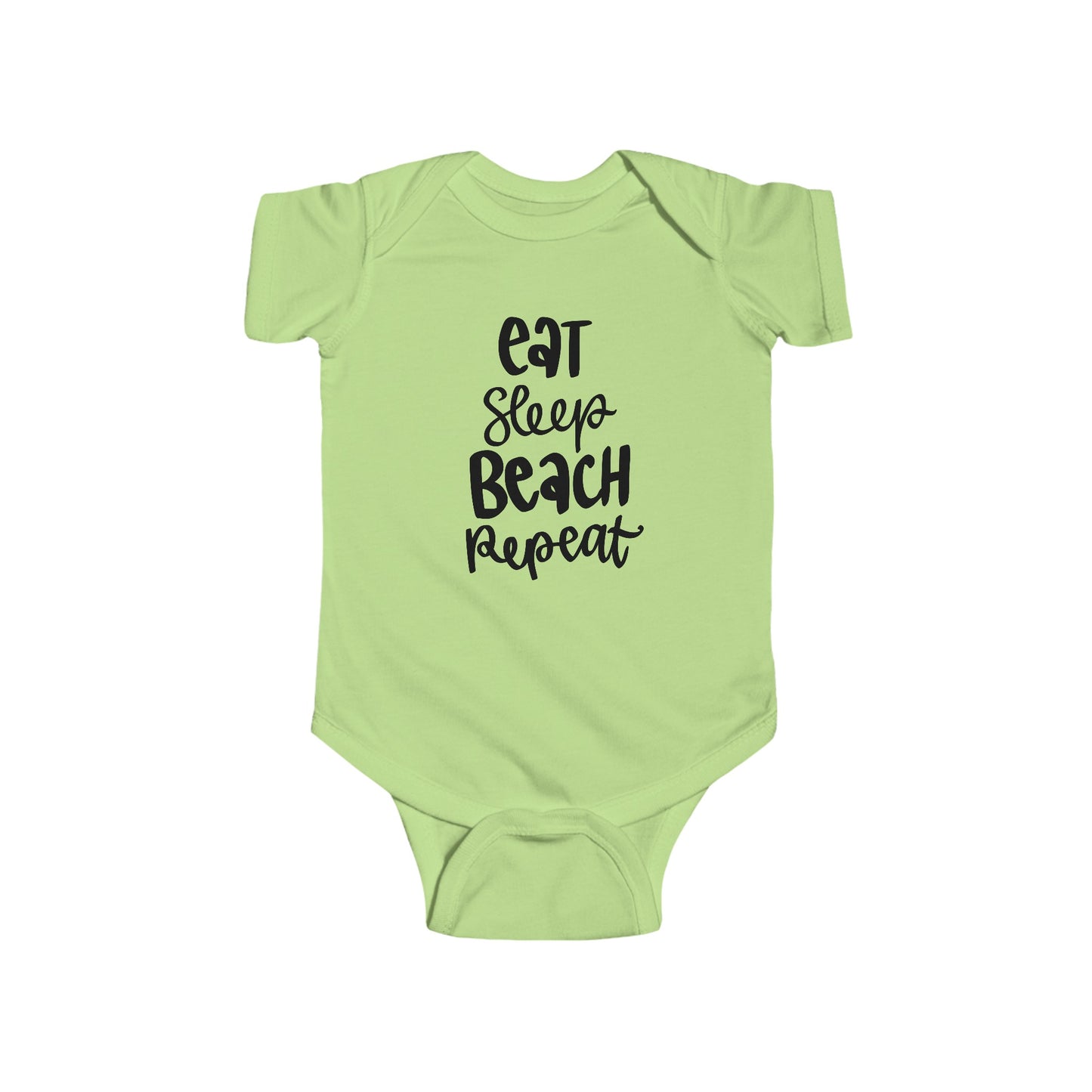 Eat, Sleep, Beach, Repeat - Infant Fine Jersey Bodysuit -