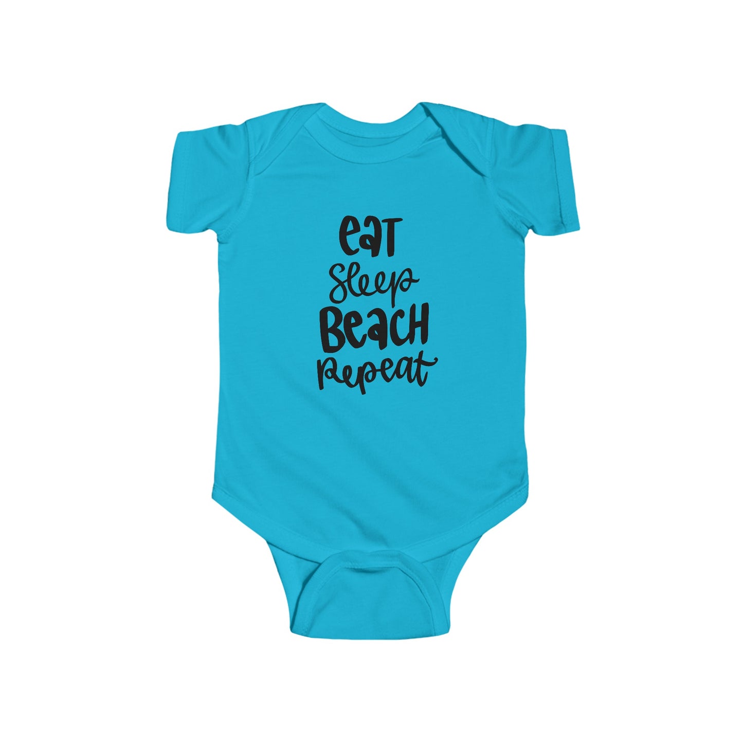 Eat, Sleep, Beach, Repeat - Infant Fine Jersey Bodysuit -