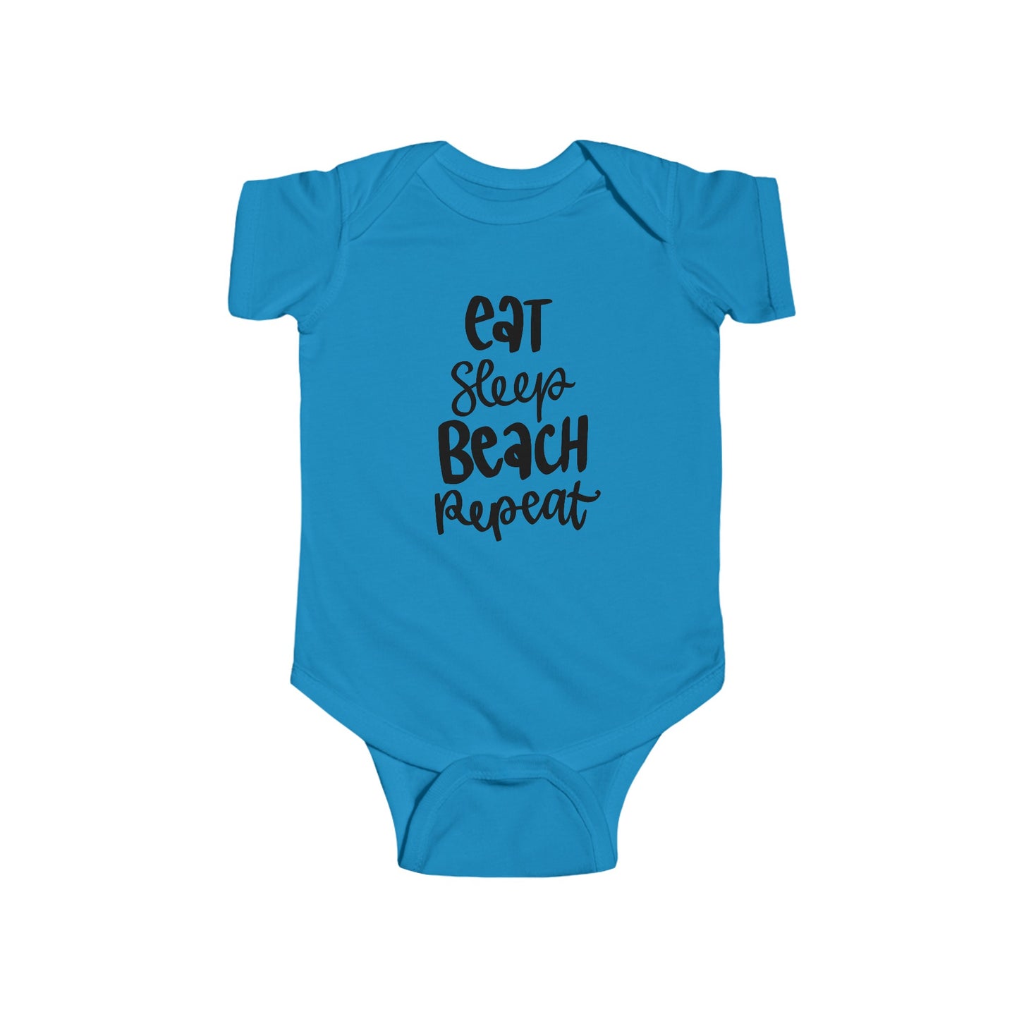 Eat, Sleep, Beach, Repeat - Infant Fine Jersey Bodysuit -