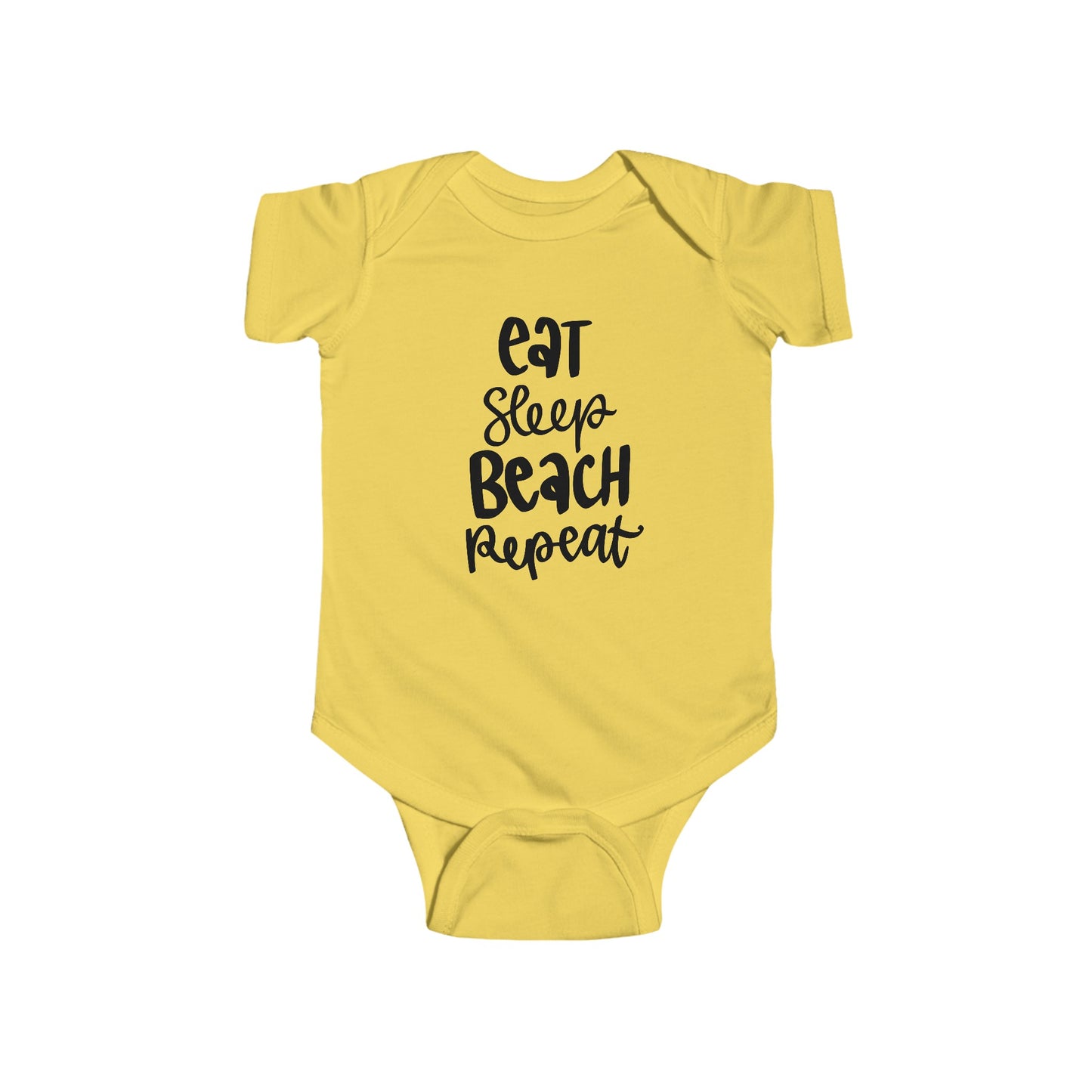 Eat, Sleep, Beach, Repeat - Infant Fine Jersey Bodysuit -