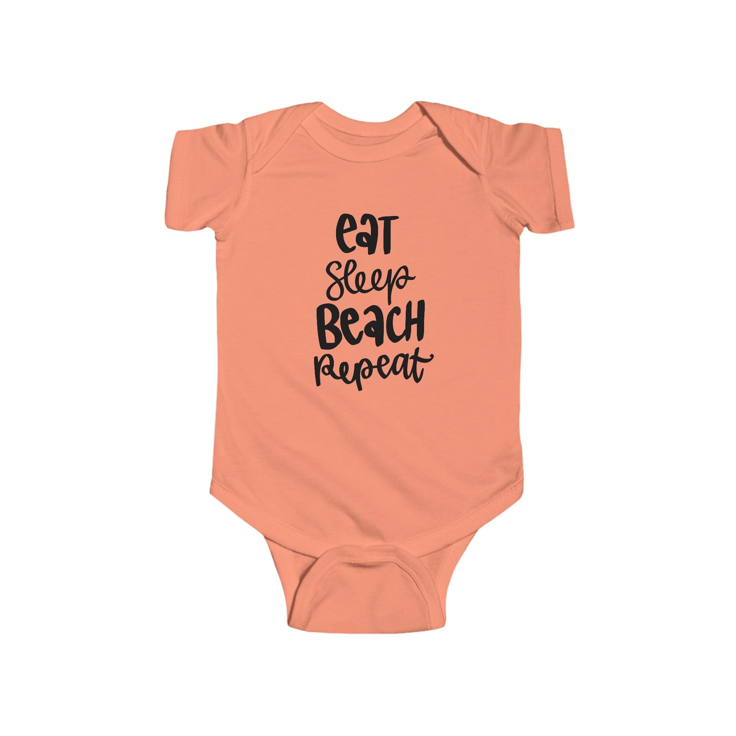 Eat, Sleep, Beach, Repeat - Infant Fine Jersey Bodysuit -