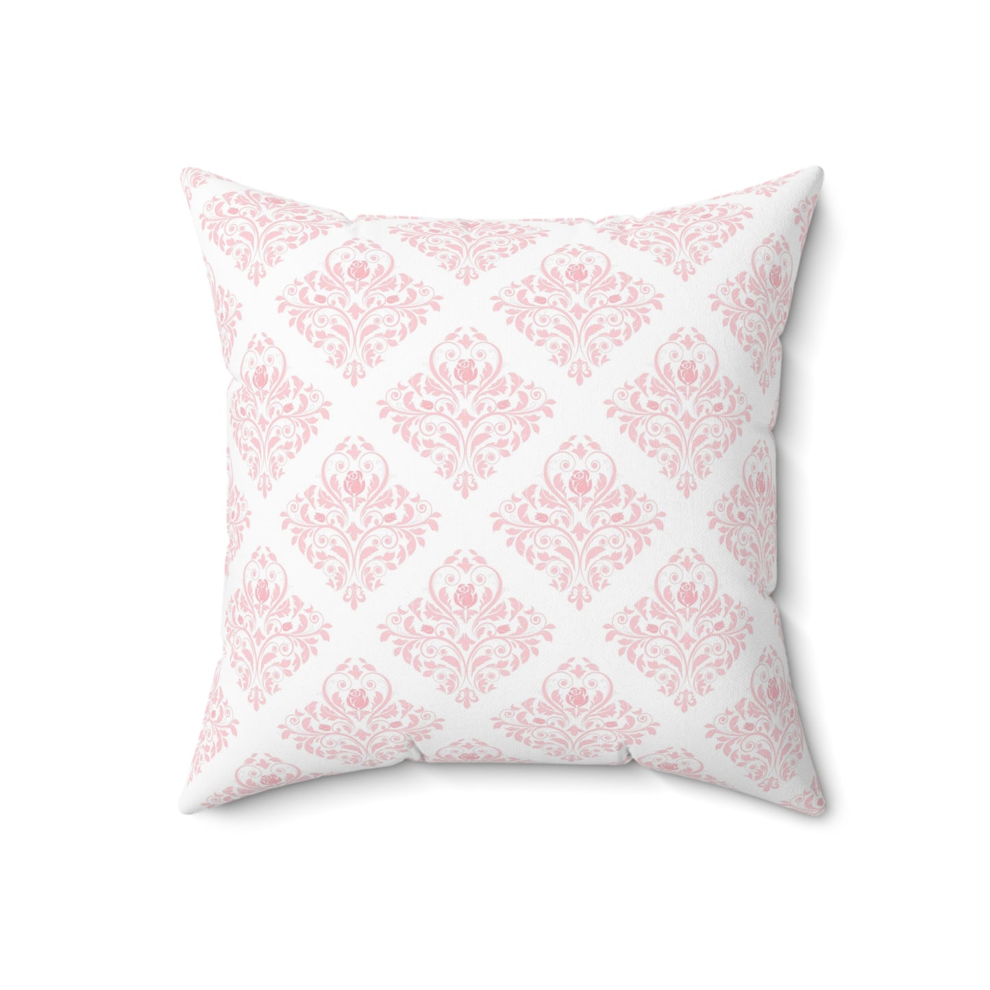 Pink Paris Pattern 10 - Faux Suede Square Pillow