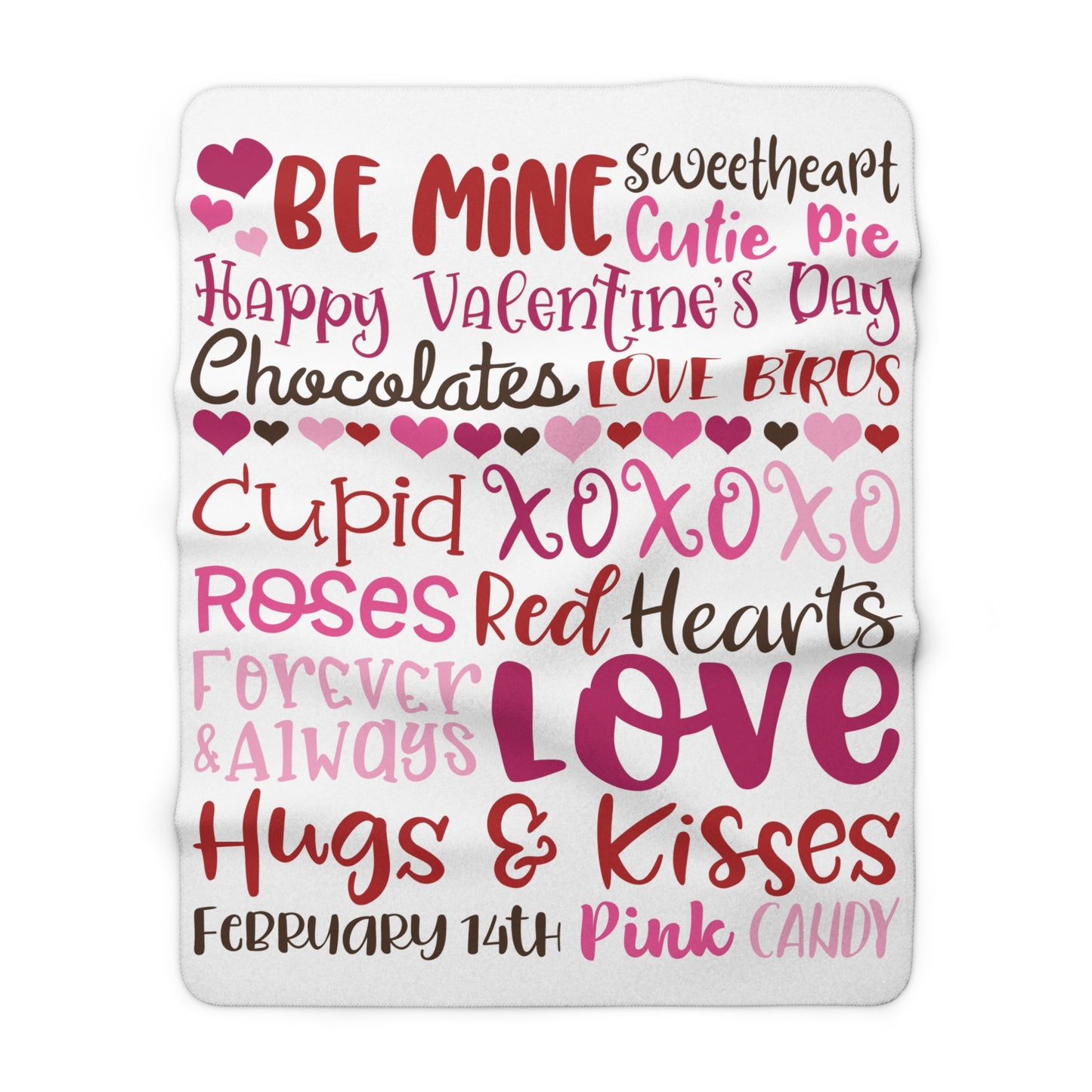 Valentine's Subway - Sherpa Fleece Blanket