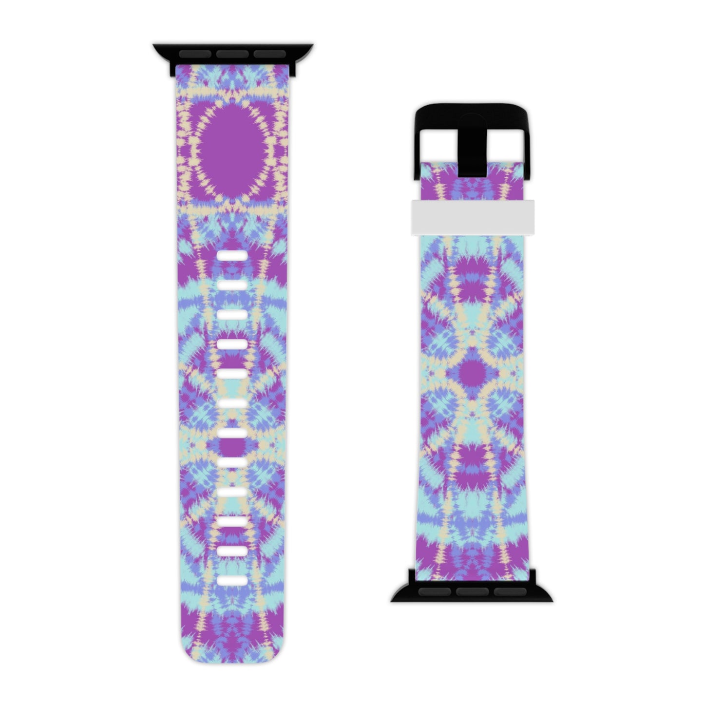 Blue and Purple Tie Dye - Watch Band for Apple Watch