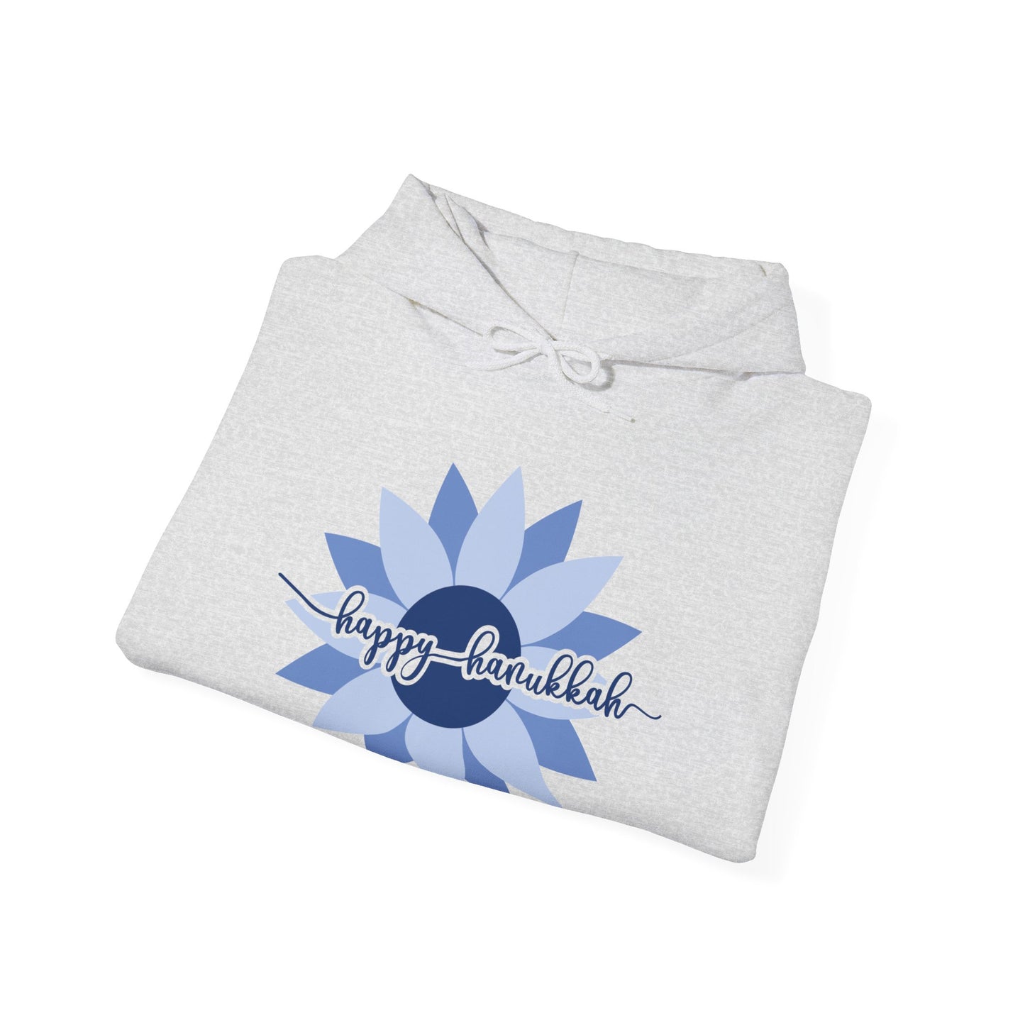 Happy Hanukkah - Sunflower - Hanukkah Sweatshirt - Celebrate Hanukkah - Unisex Heavy Blend™ Hooded Sweatshirt