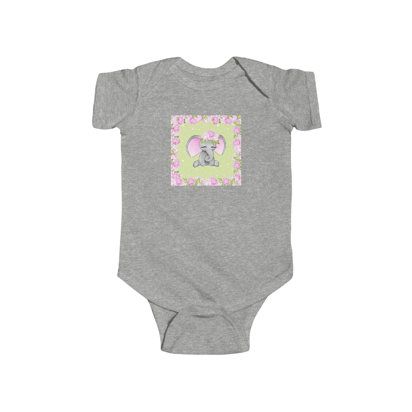 Pink Elephant - Infant Fine Jersey Bodysuit