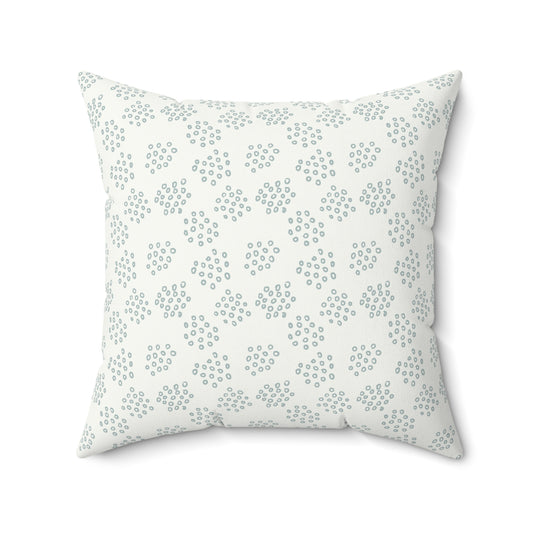 Boho Sage Pattern 11 - Faux Suede Square Pillow