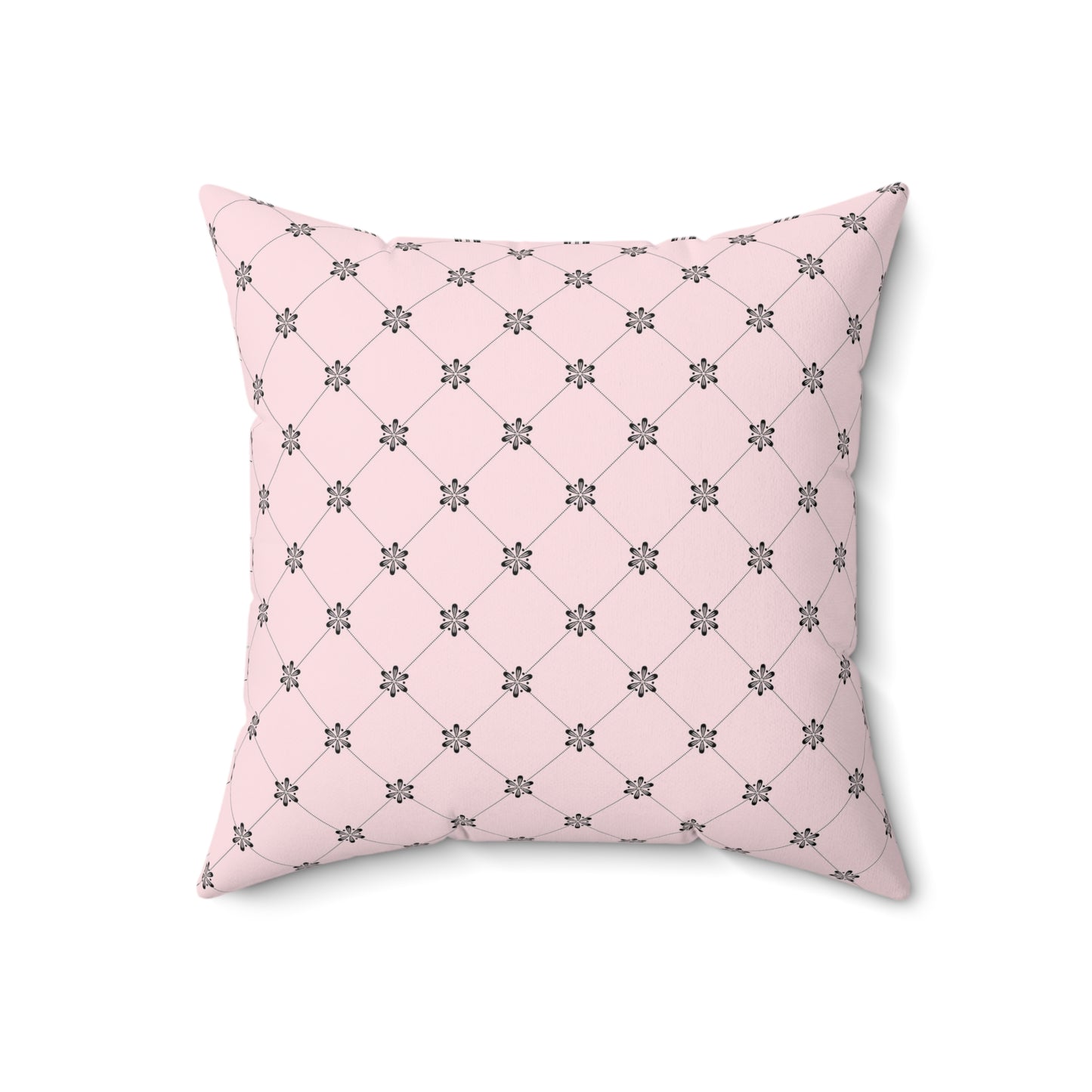 Pink Paris Pattern 3 - Faux Suede Square Pillow