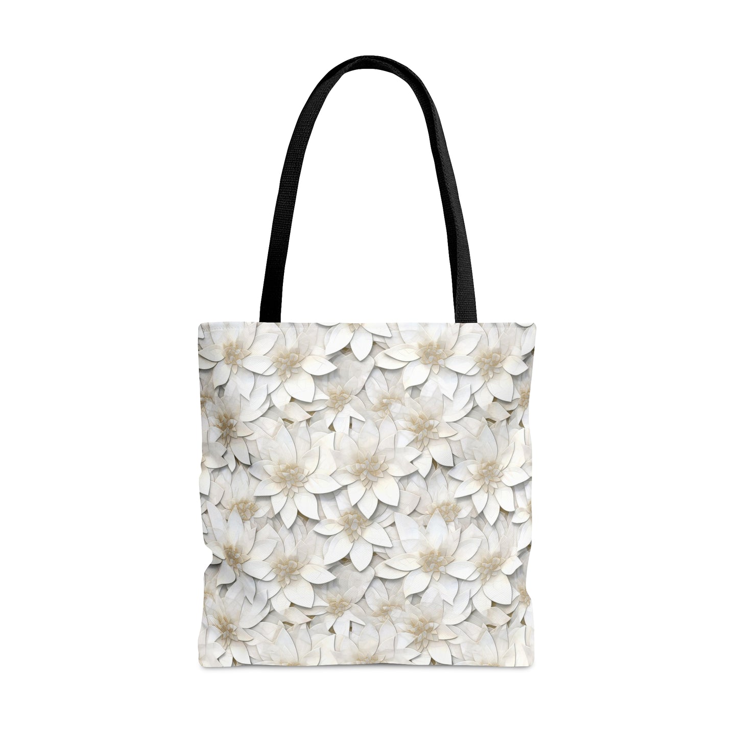 Beautiful and Unique - White Lotus Mosaic 12 - Useful, Multipurpose Bag -Tote Bag (AOP)