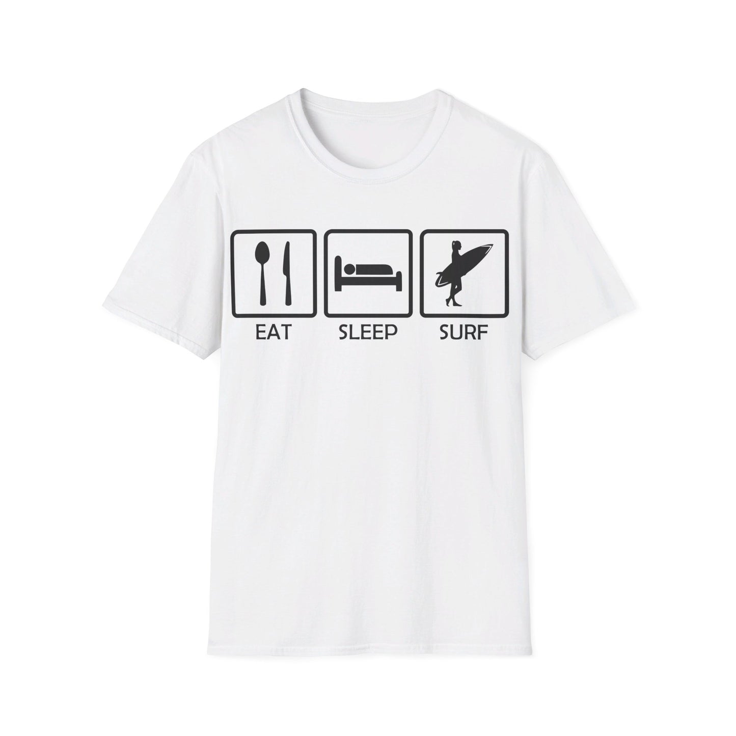 Eat Sleep Surf - Unisex Softstyle T-Shirt