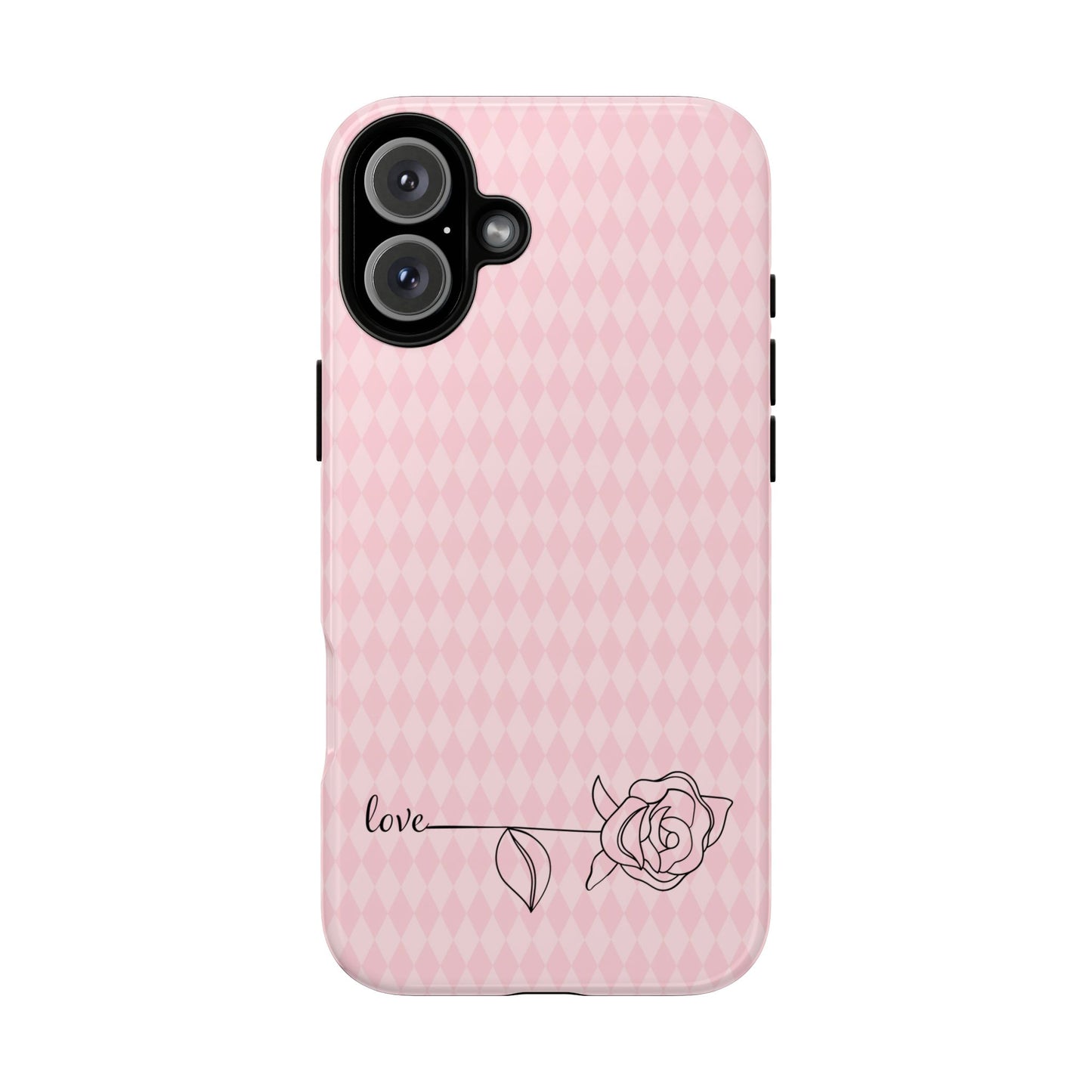 iPhone 16 and iPhone 15 Series - Pink Diamonds - Love - Flower - Tough Phone Cases