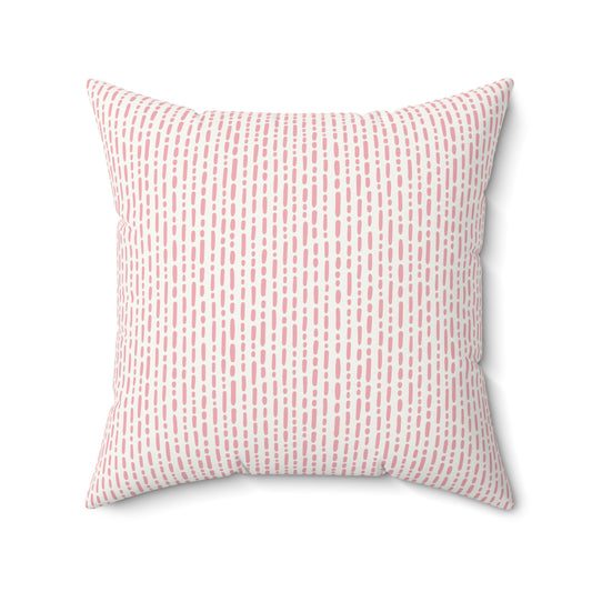 Pink Boho Pattern 6 - Faux Suede Square Pillow