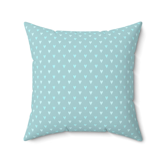 Teal Paris Sage Pattern 2 - Faux Suede Square Pillow