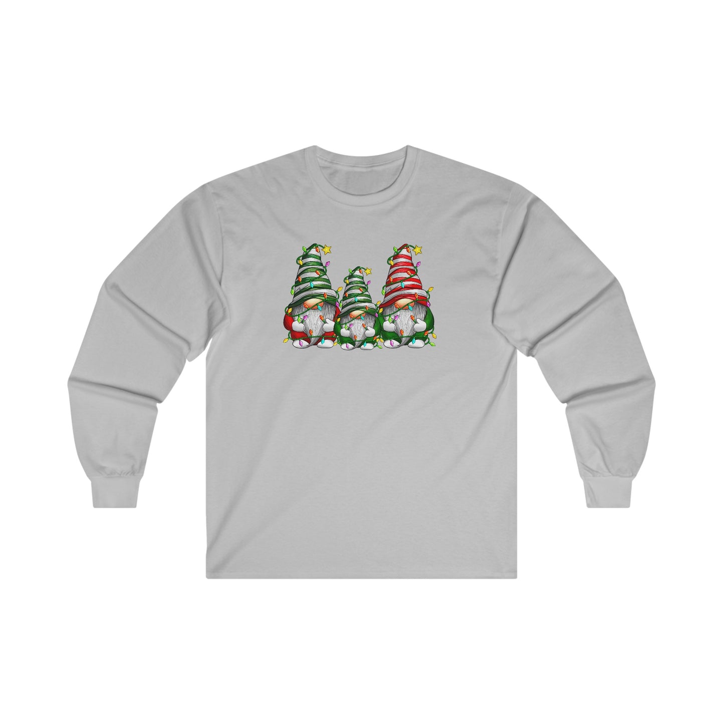 Christmas Gnome Family - Christmas Lights - Funny Christmas - Ultra Cotton Long Sleeve Tee