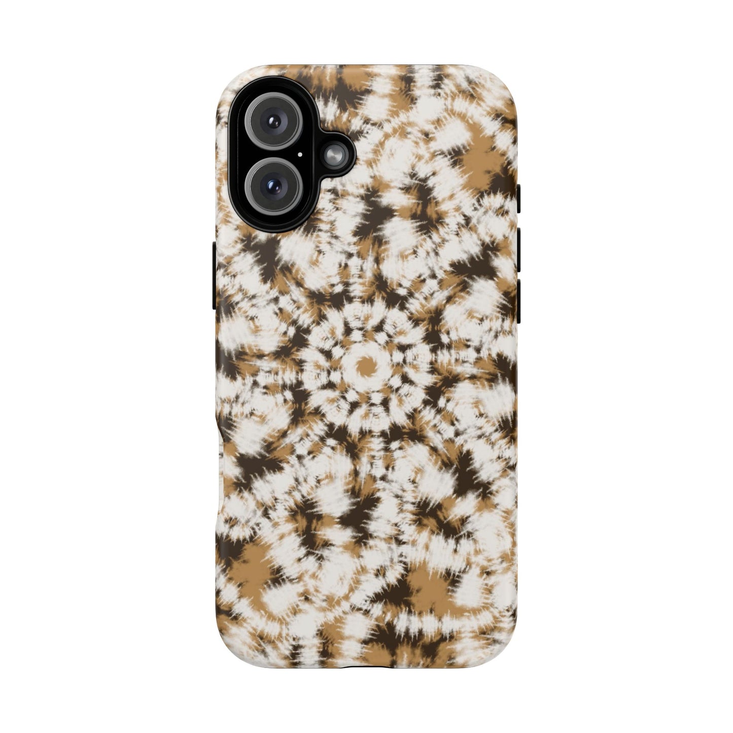 iPhone 16 and iPhone 15 Series - Tan and Brown Batik - Tough Phone Cases