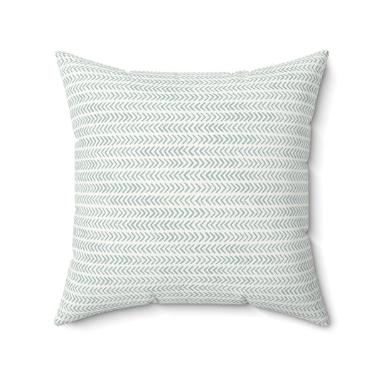 Boho Sage Pattern 10 - Faux Suede Square Pillow