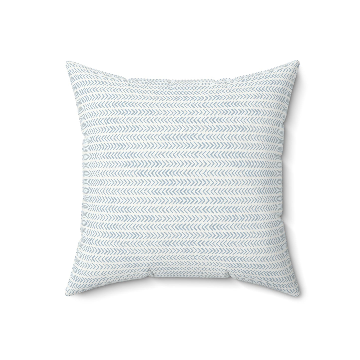 Light Blue Boho Pattern 10 - Faux Suede Square Pillow