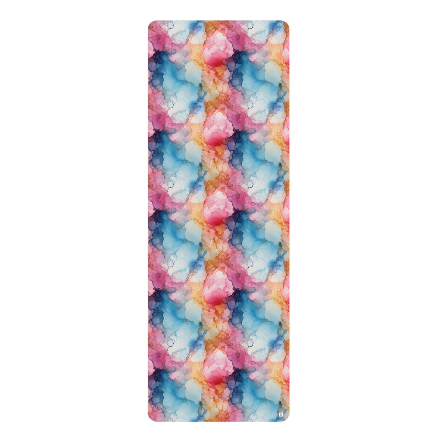 Beautiful Multi Watercolor 2 - Abstract Rainbow - Rubber Yoga Mat