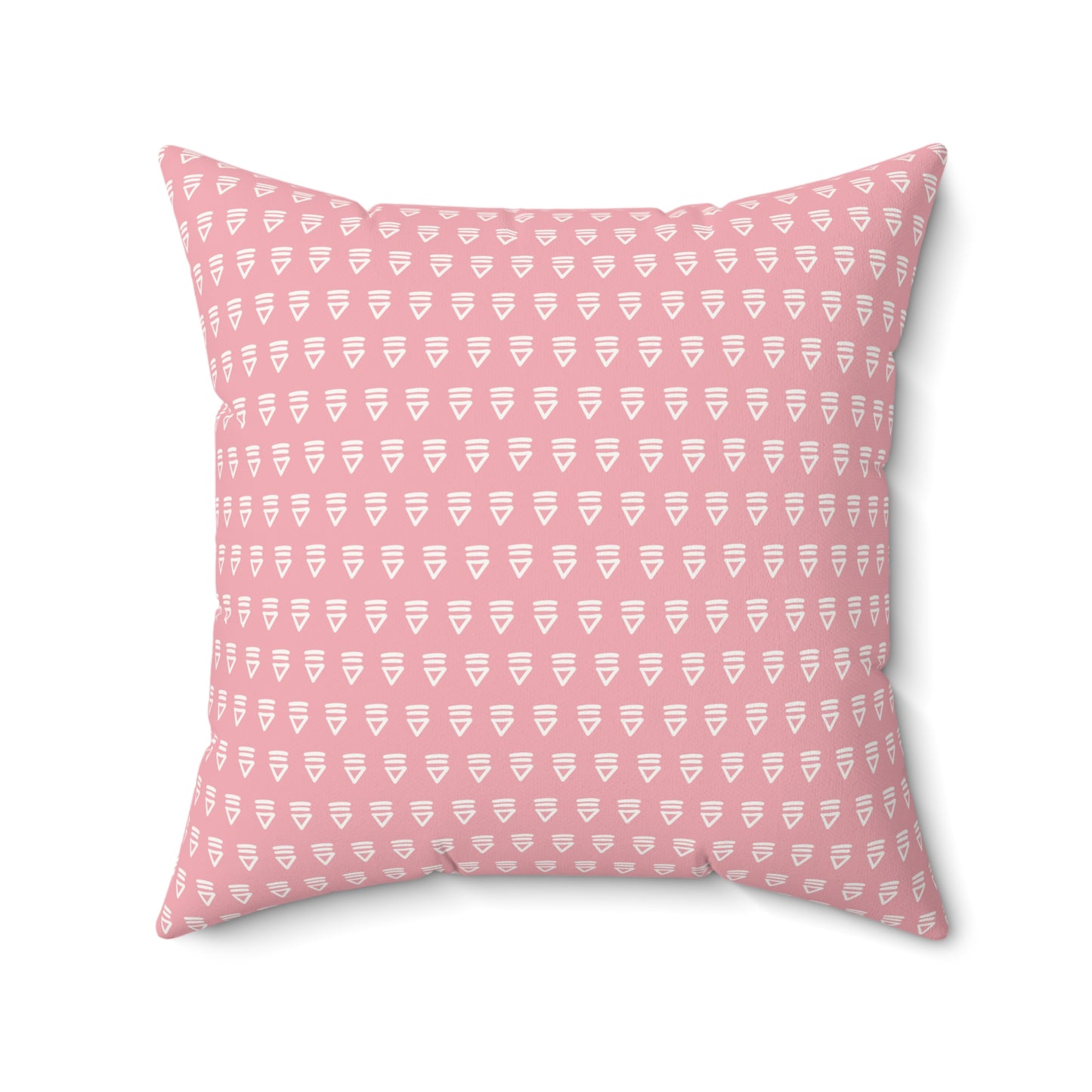 Pink Boho Pattern 4 - Faux Suede Square Pillow