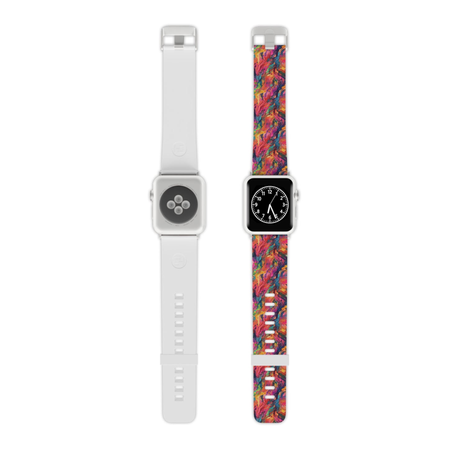 Bright Abstract Rainbow Paint - Watch Band for Apple Watch