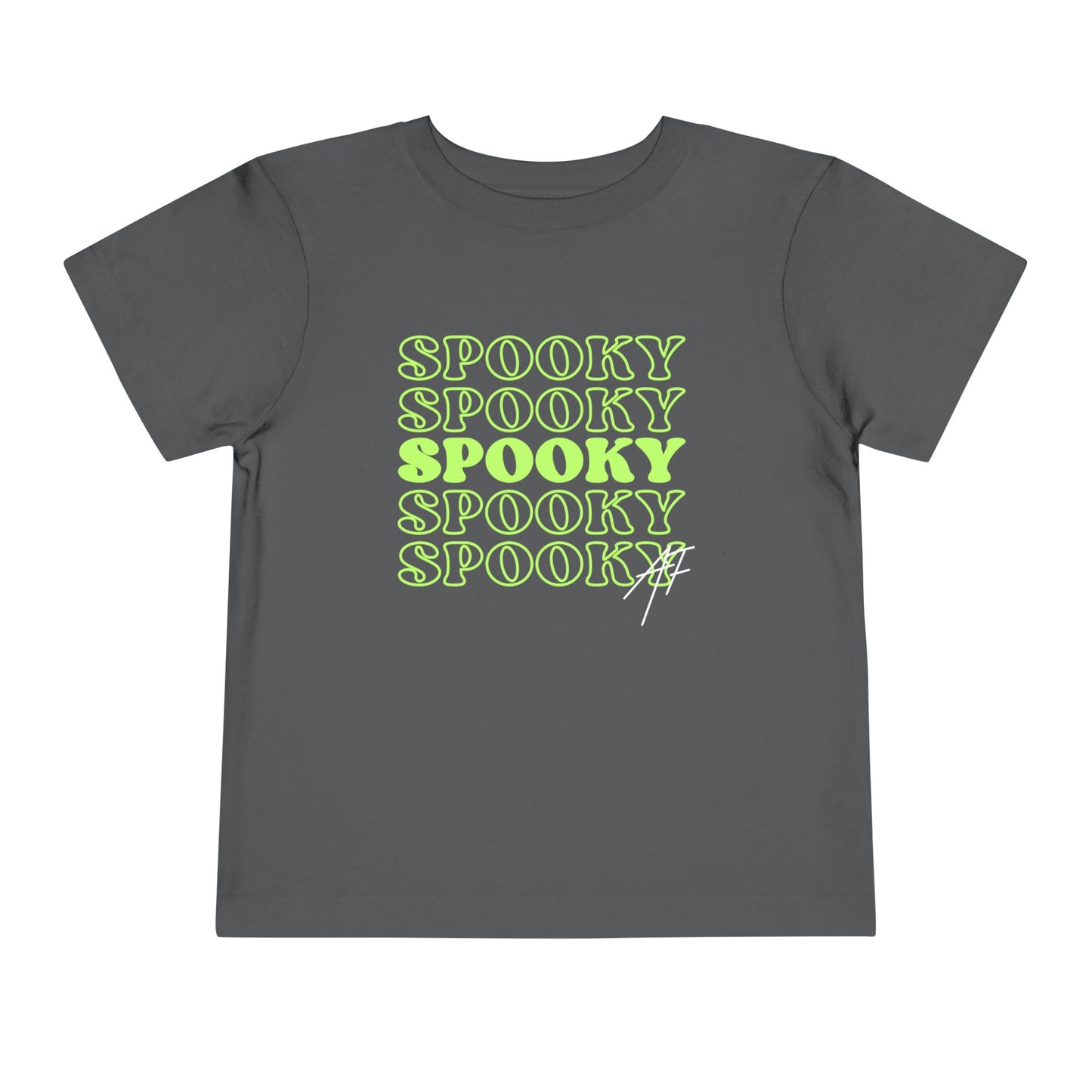 Halloween - Spooky Spooky Spooky - Trick or Treat - Pumpkins - Spiders - Toddler Short Sleeve Tee