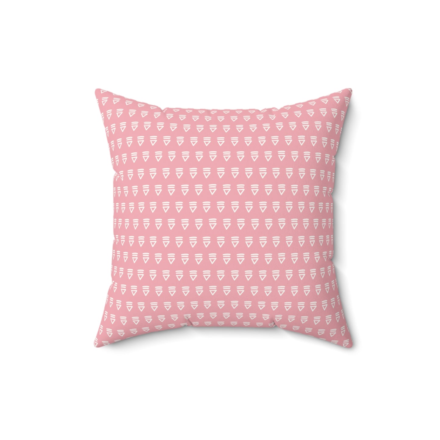 Pink Boho Pattern 4 - Faux Suede Square Pillow