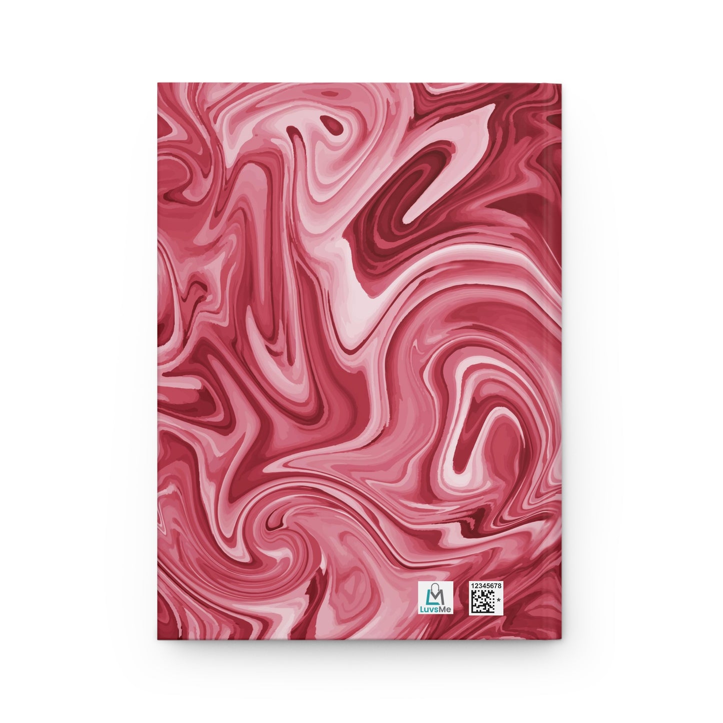 Be REAL Not Perfect - Red Marble - Hardcover Lined Journal Matte