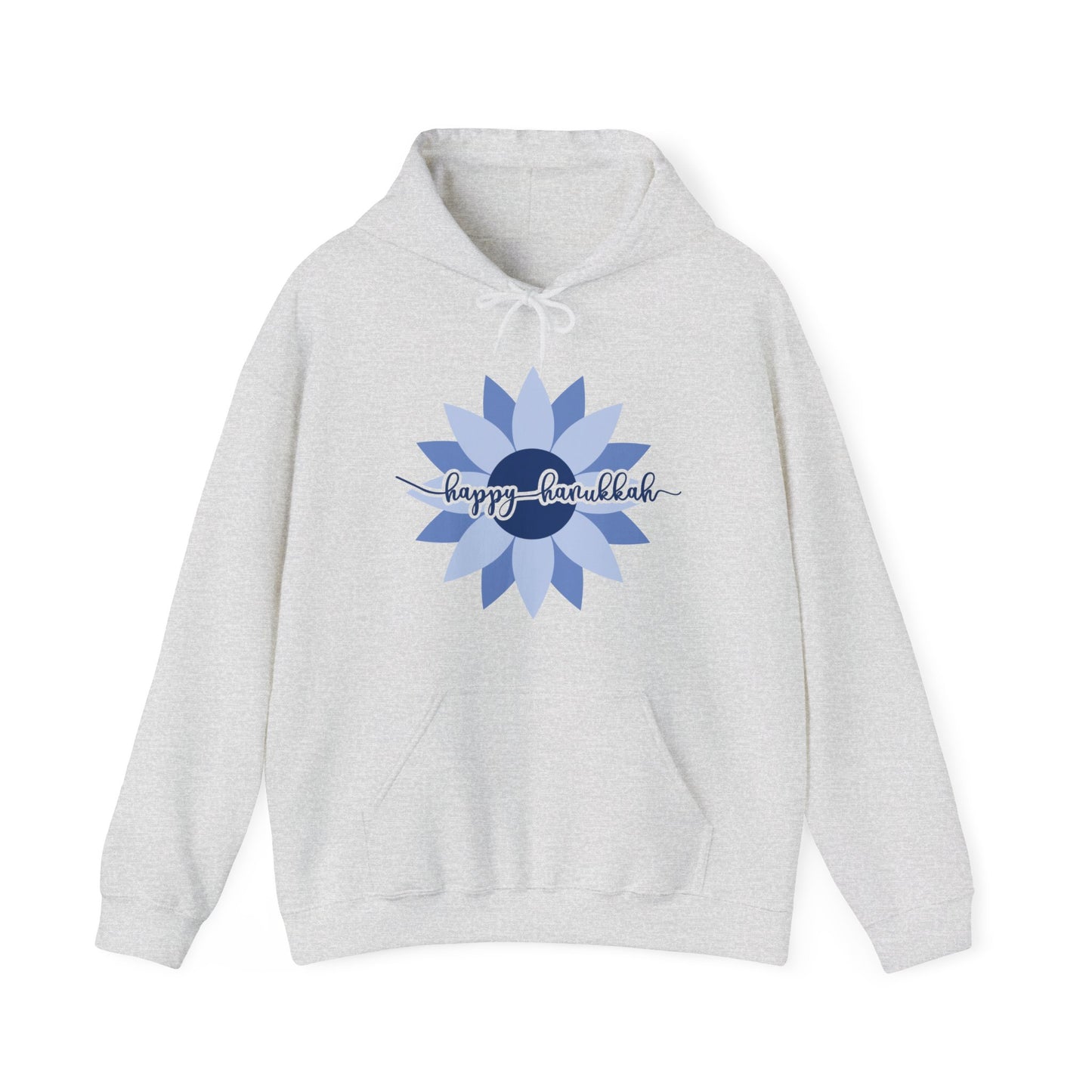 Happy Hanukkah - Sunflower - Hanukkah Sweatshirt - Celebrate Hanukkah - Unisex Heavy Blend™ Hooded Sweatshirt