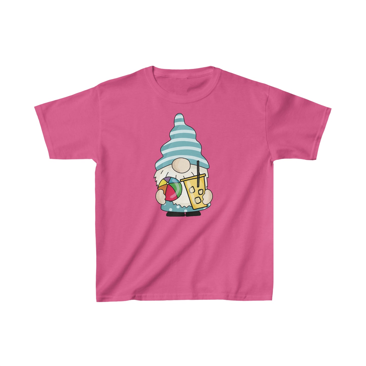 Summer Gnome - Beach Ball - Kids Heavy Cotton Tee