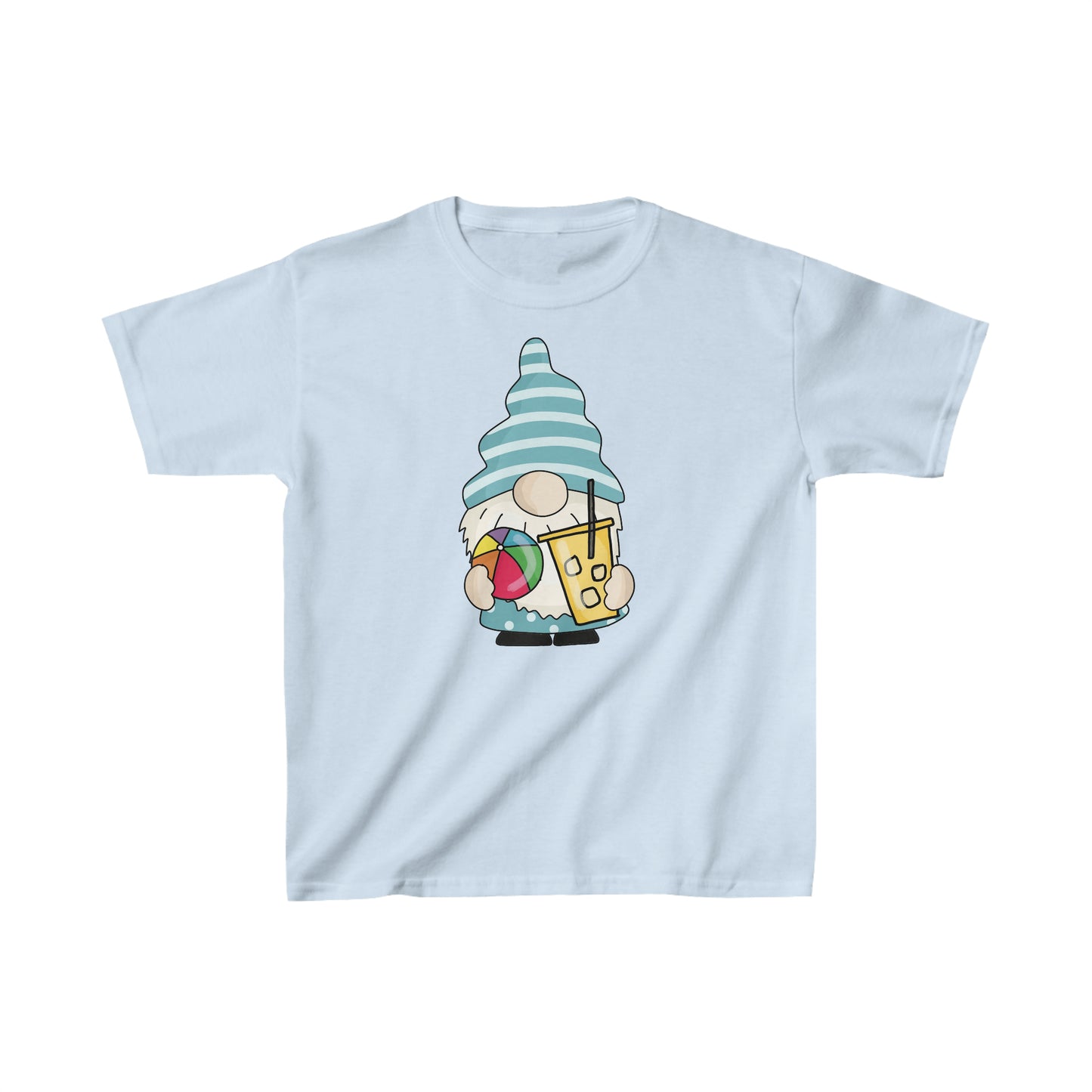 Summer Gnome - Beach Ball - Kids Heavy Cotton Tee