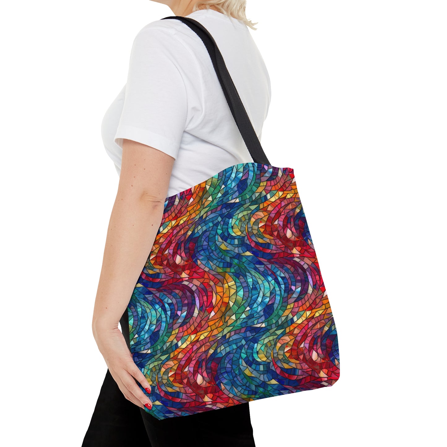 Beautiful and Vibrant - Gemstone Swirl Mosaic 17 - Useful, Multipurpose Bag -Tote Bag (AOP)
