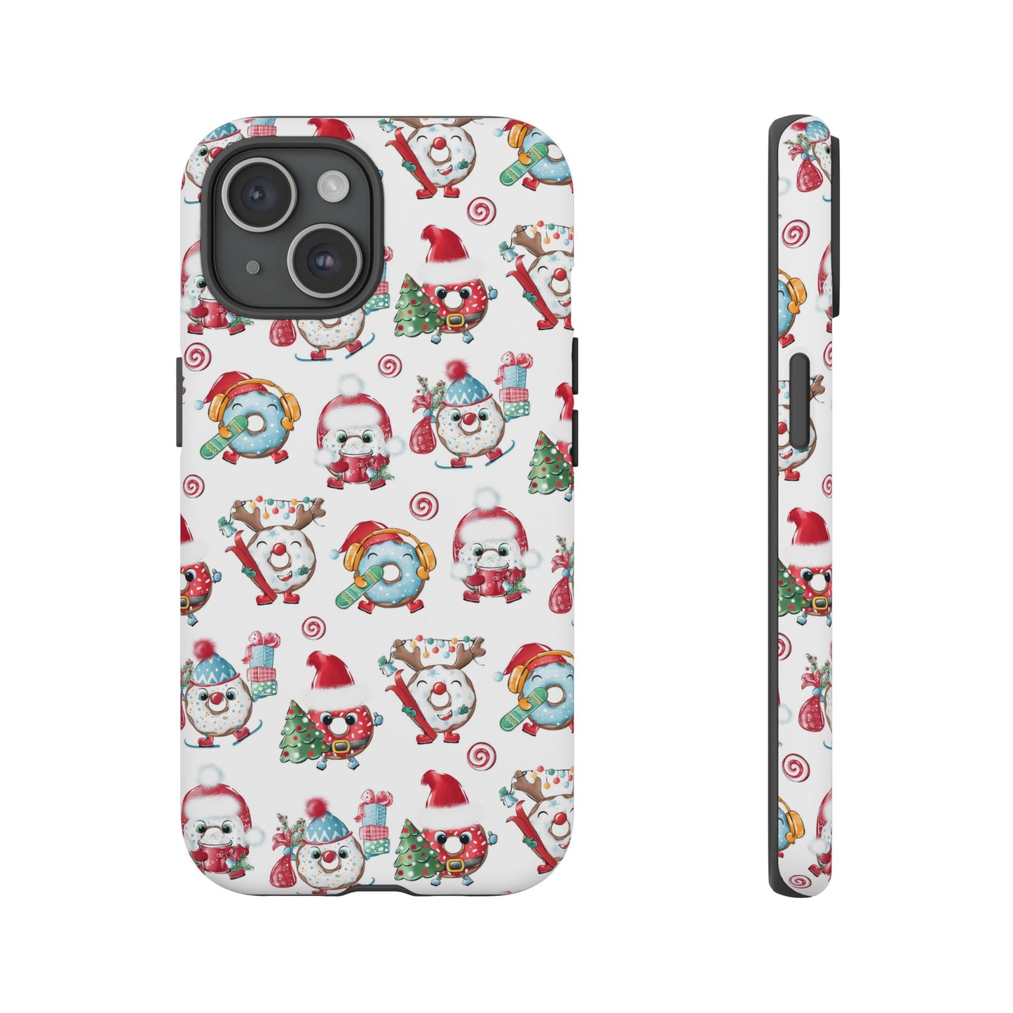 iPhone 16 and iPhone 15 Series - Christmas Doughnuts - Tough Phone Cases