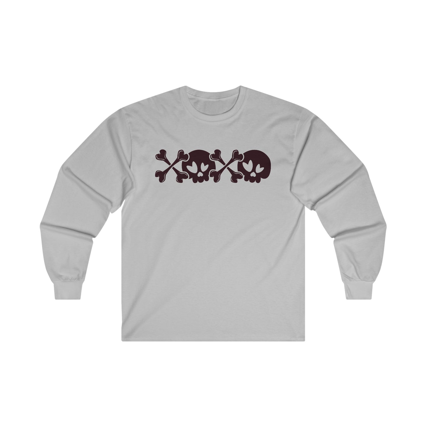 Halloween - Skull - Crossbones - XOXO - Ultra Cotton Long Sleeve Tee