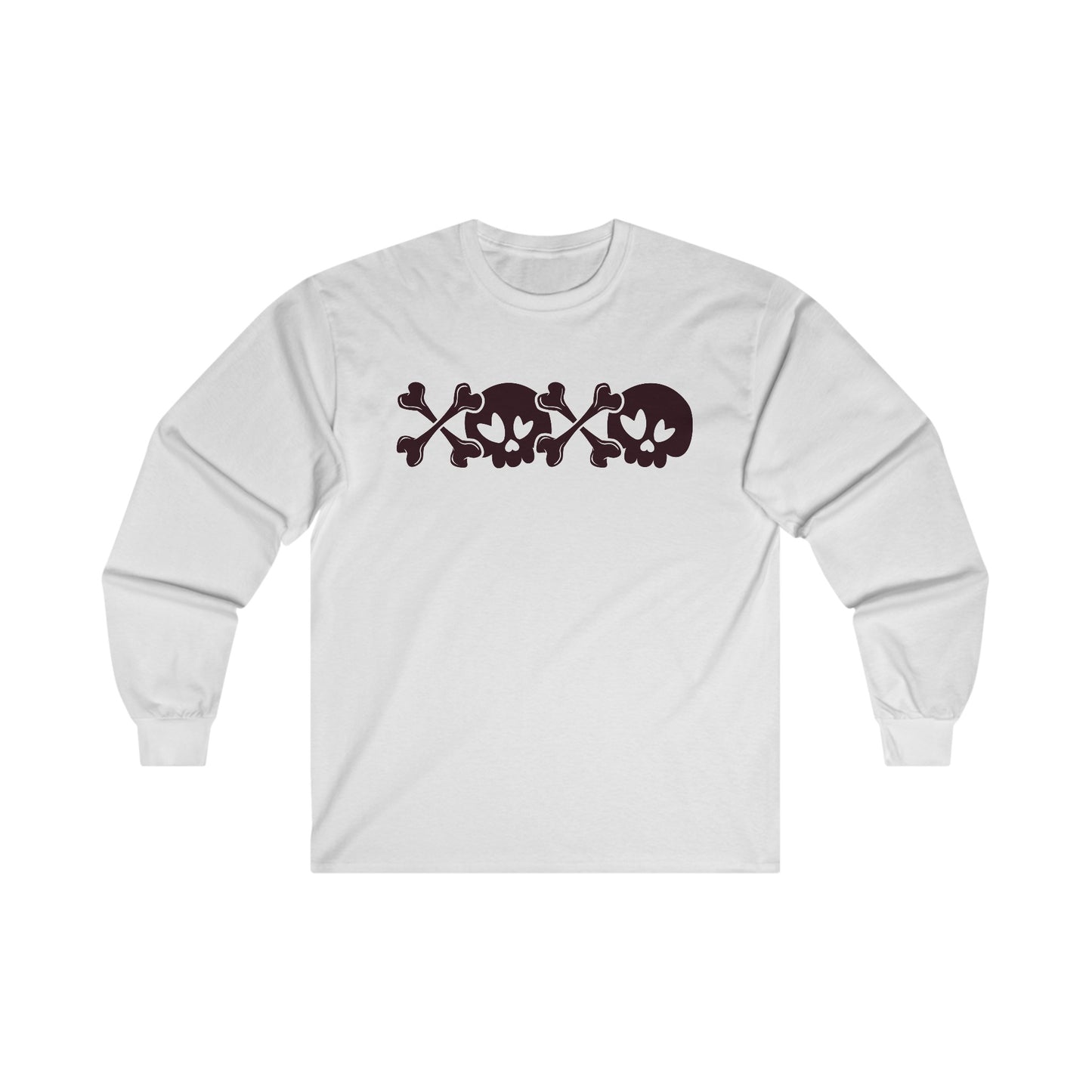 Halloween - Skull - Crossbones - XOXO - Ultra Cotton Long Sleeve Tee