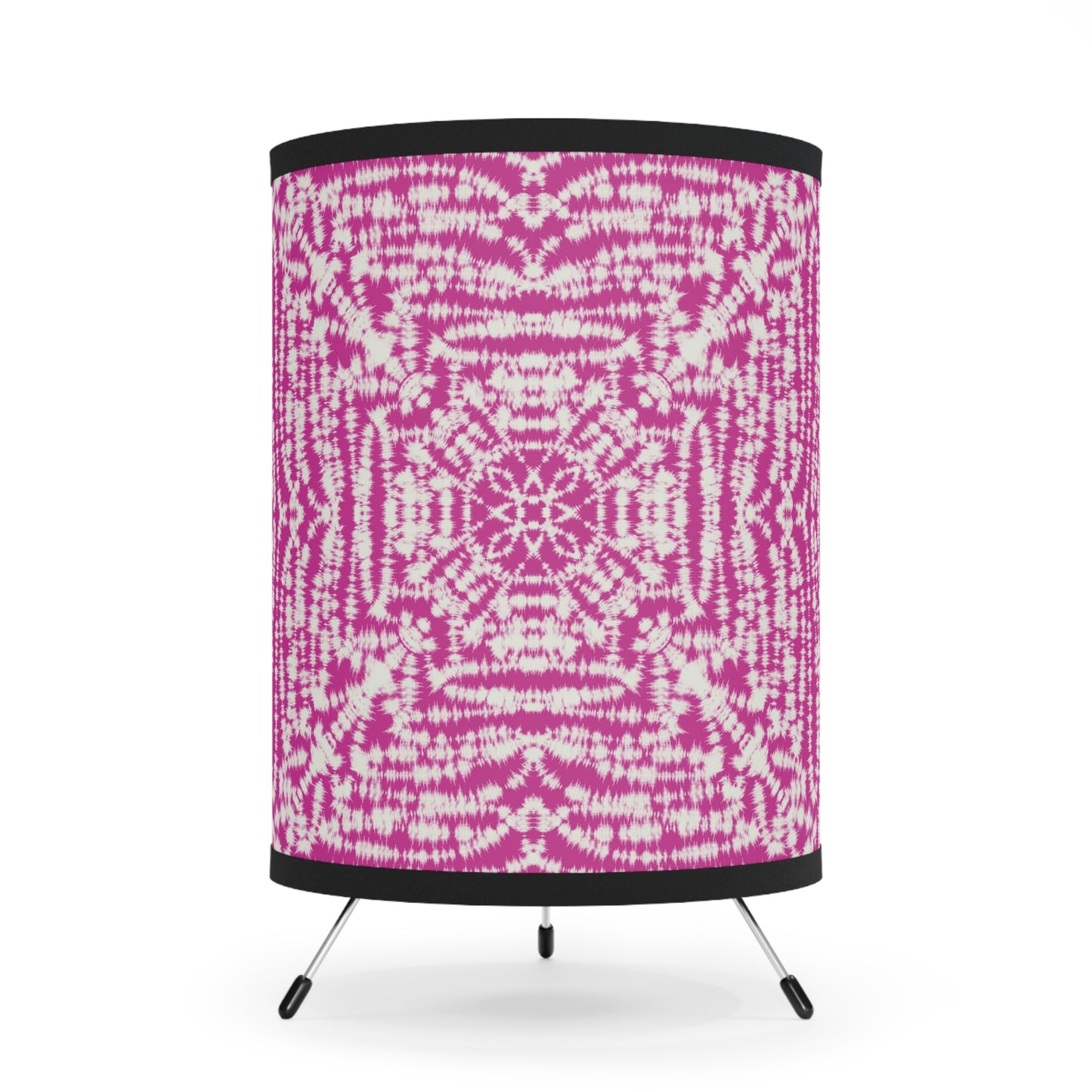 Batik - Pink - Tripod Lamp with High-Res Printed Shade, US\CA plug