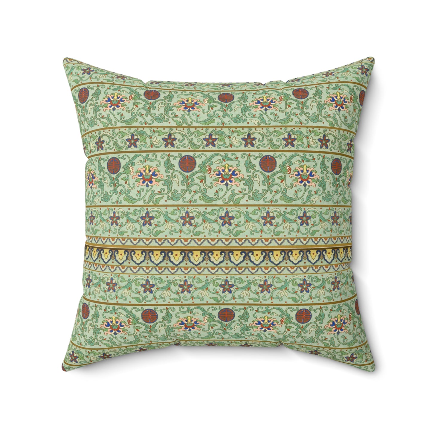 Boho Pattern 22 - Faux Suede Square Pillow