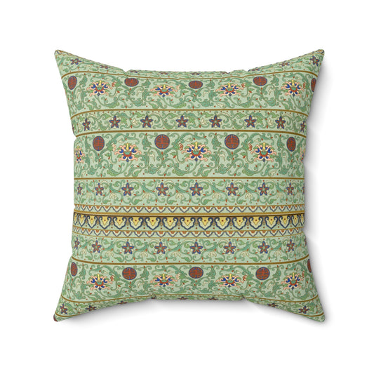 Boho Pattern 22 - Faux Suede Square Pillow