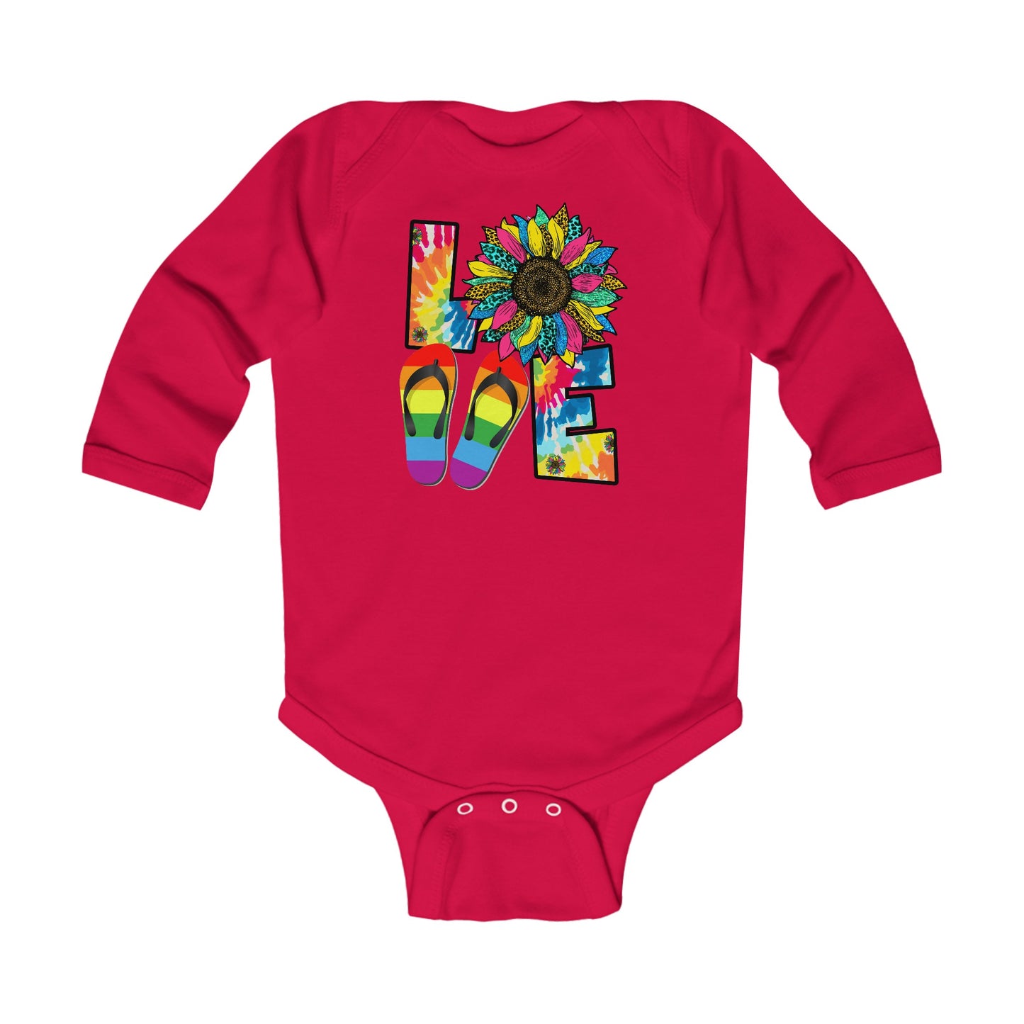 Summer LOVE - Infant Long Sleeve Bodysuit