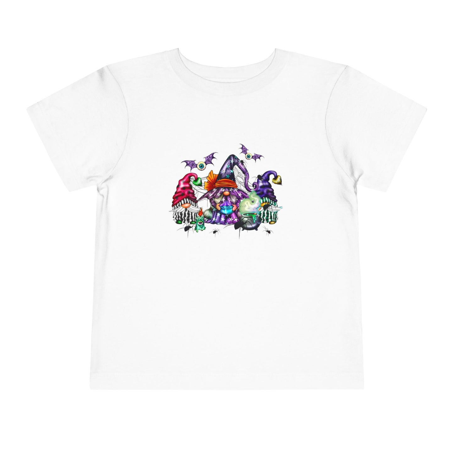 Halloween - Gnomes - Witch - Bats - Pumpkin - Potion - Toddler Short Sleeve Tee