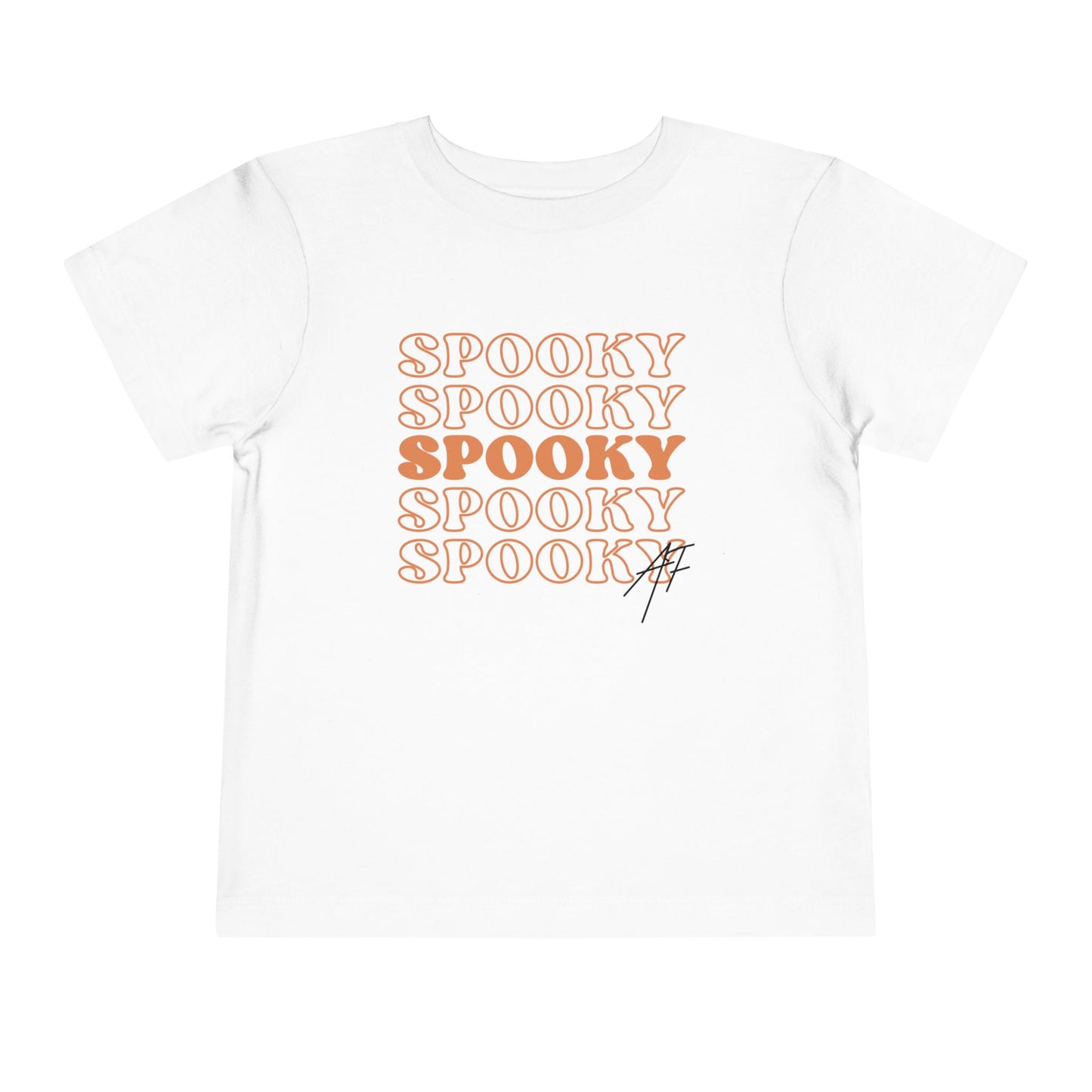 Halloween - Spooky Spooky Spooky - Trick or Treat - Pumpkins - Spiders - Toddler Short Sleeve Tee