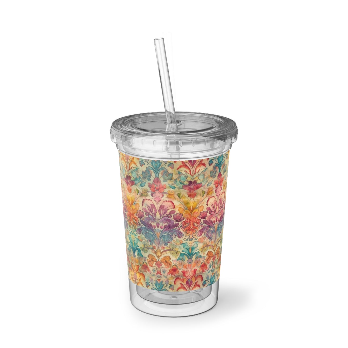 Tapestry Designs 1.1 - Multicolor - Clear - Suave Acrylic Cup - 16oz