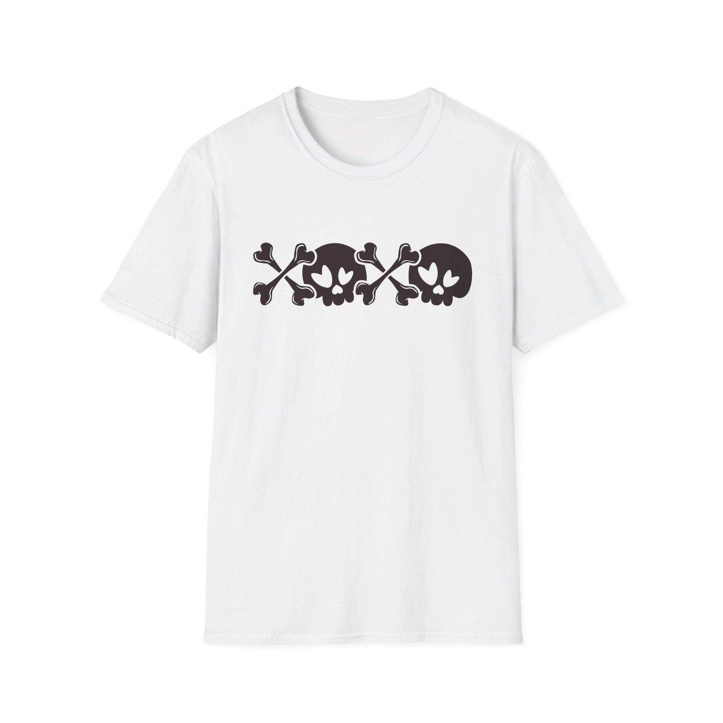 Halloween - Skull - Crossbones - XOXO - Unisex Softstyle T-Shirt