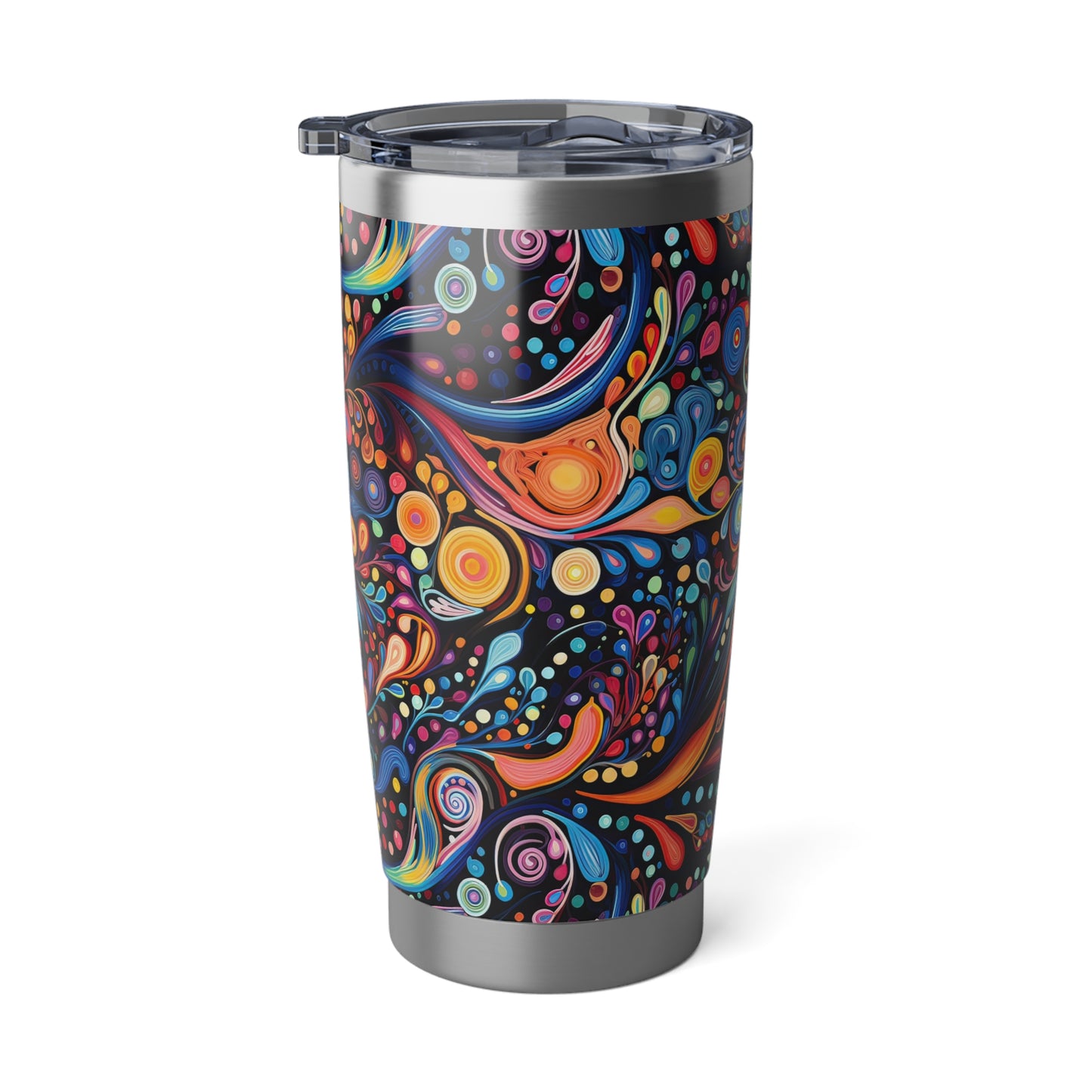 Colorful Psychedelic Swirls 1.10 - Vagabond 20oz Tumbler - Stainless Steel - Double Wall