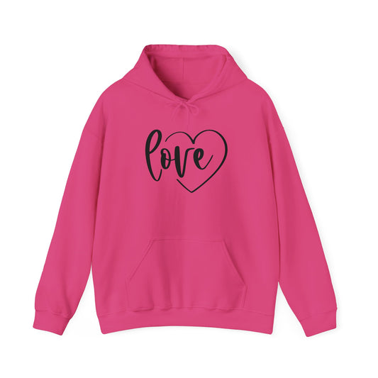 Unisex Heavy Blend Hooded Sweatshirt - Love Heart