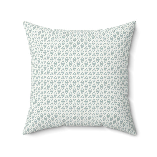 Boho Sage Pattern 2 - Faux Suede Square Pillow