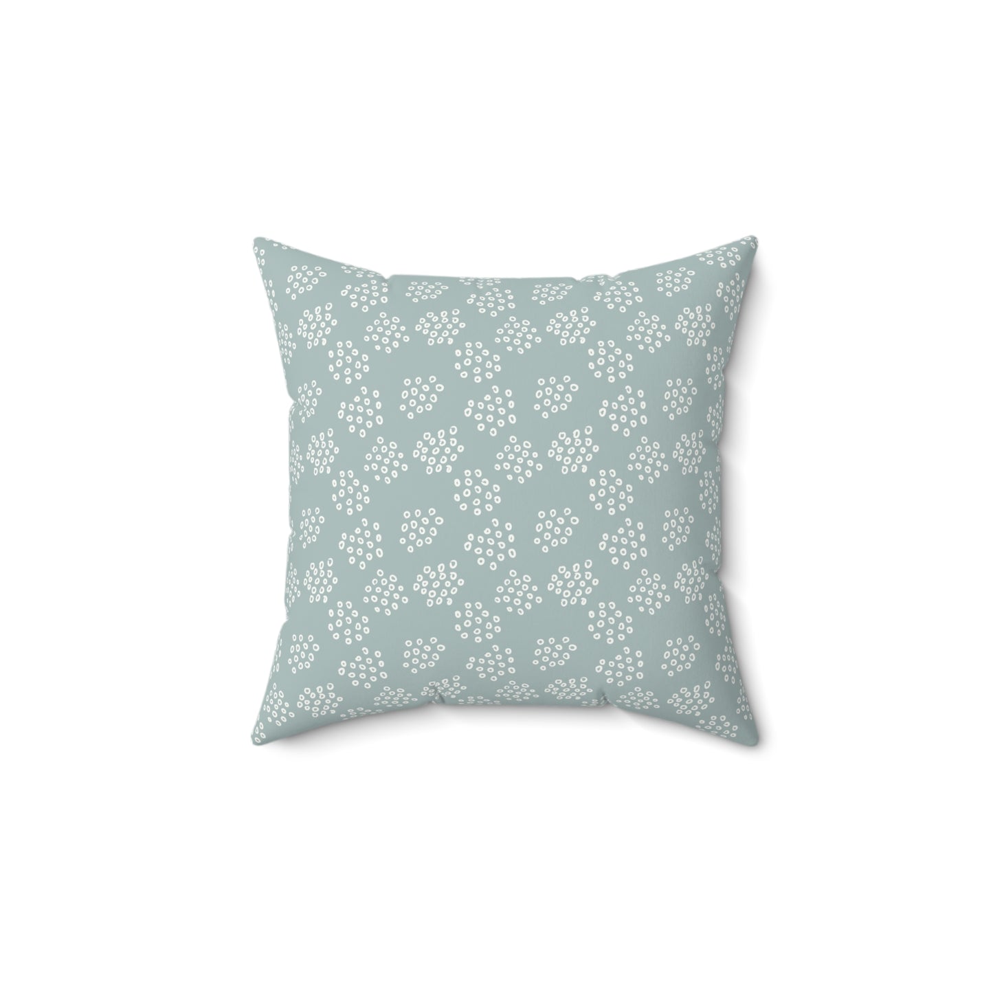 Boho Sage Pattern 1 - Faux Suede Square Pillow