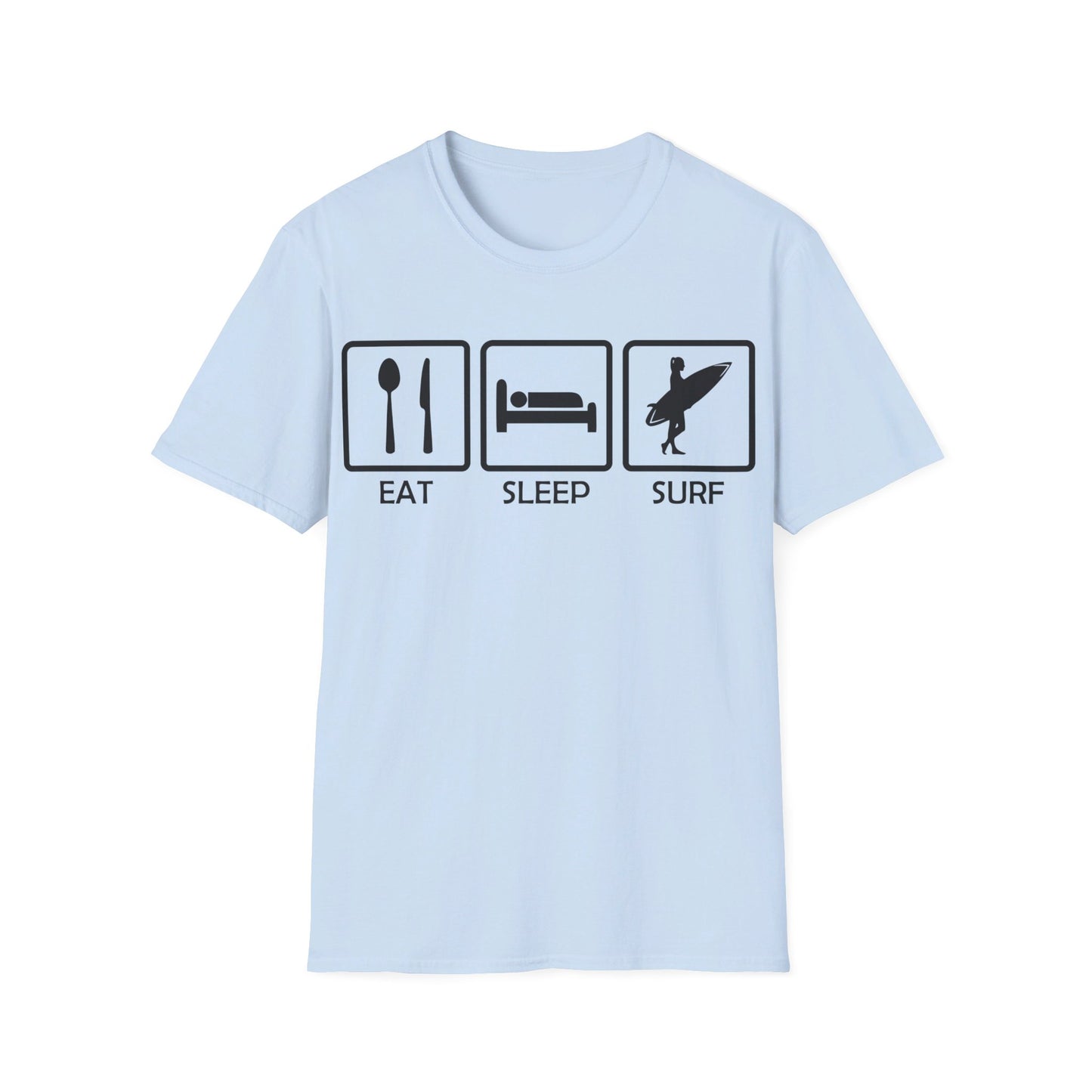 Eat Sleep Surf - Unisex Softstyle T-Shirt