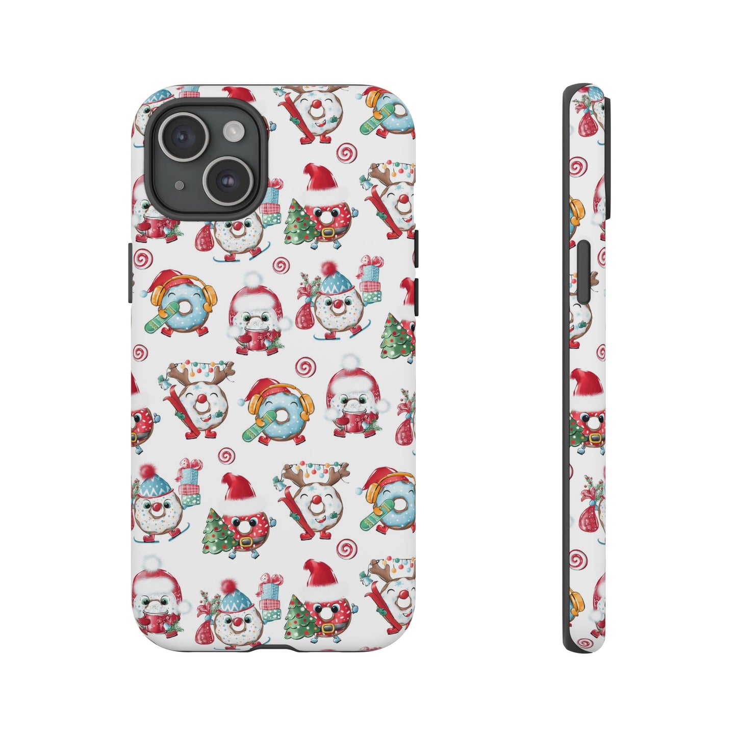 iPhone 16 and iPhone 15 Series - Christmas Doughnuts - Tough Phone Cases