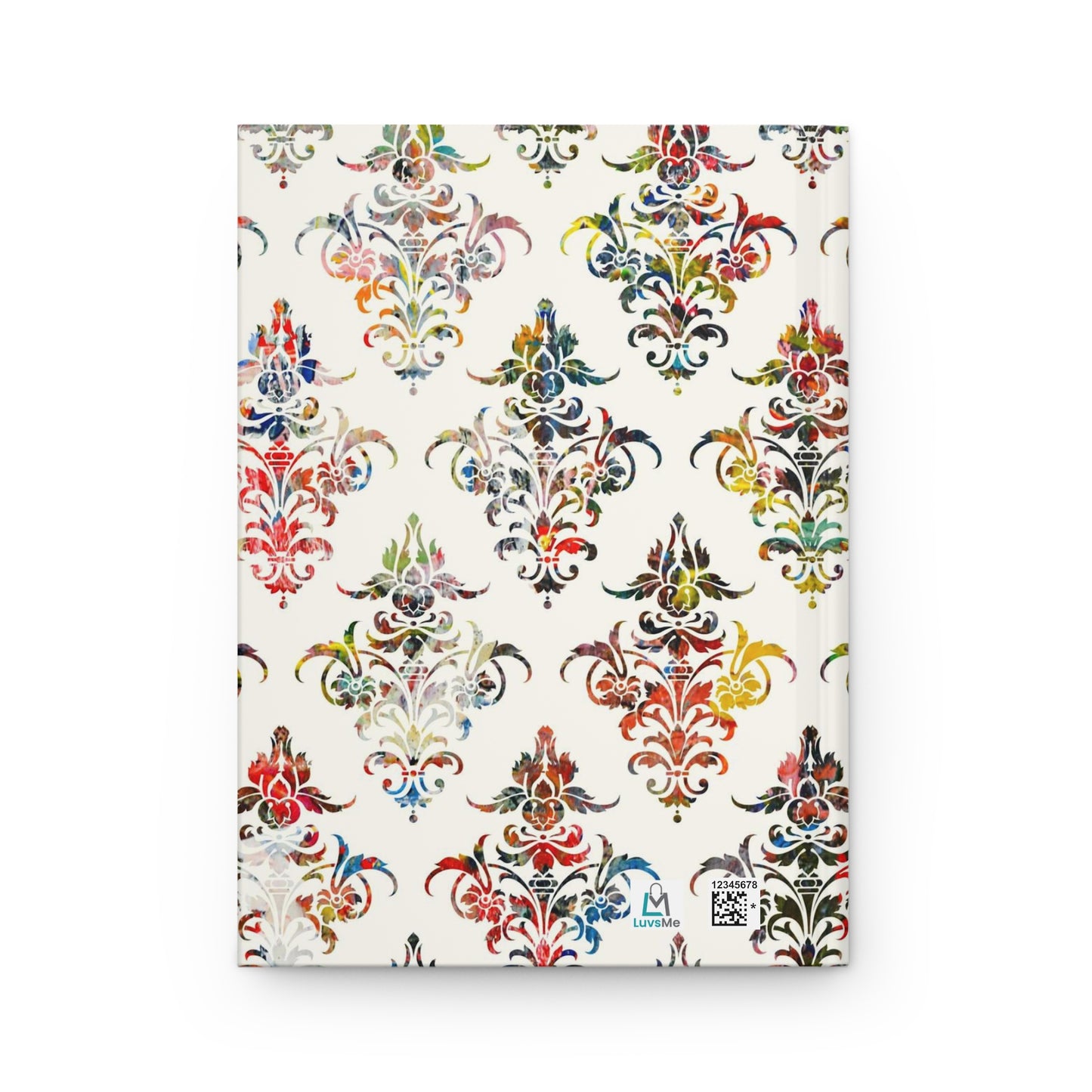 Multicolor Damask 7 - Hardcover Lined Journal Matte